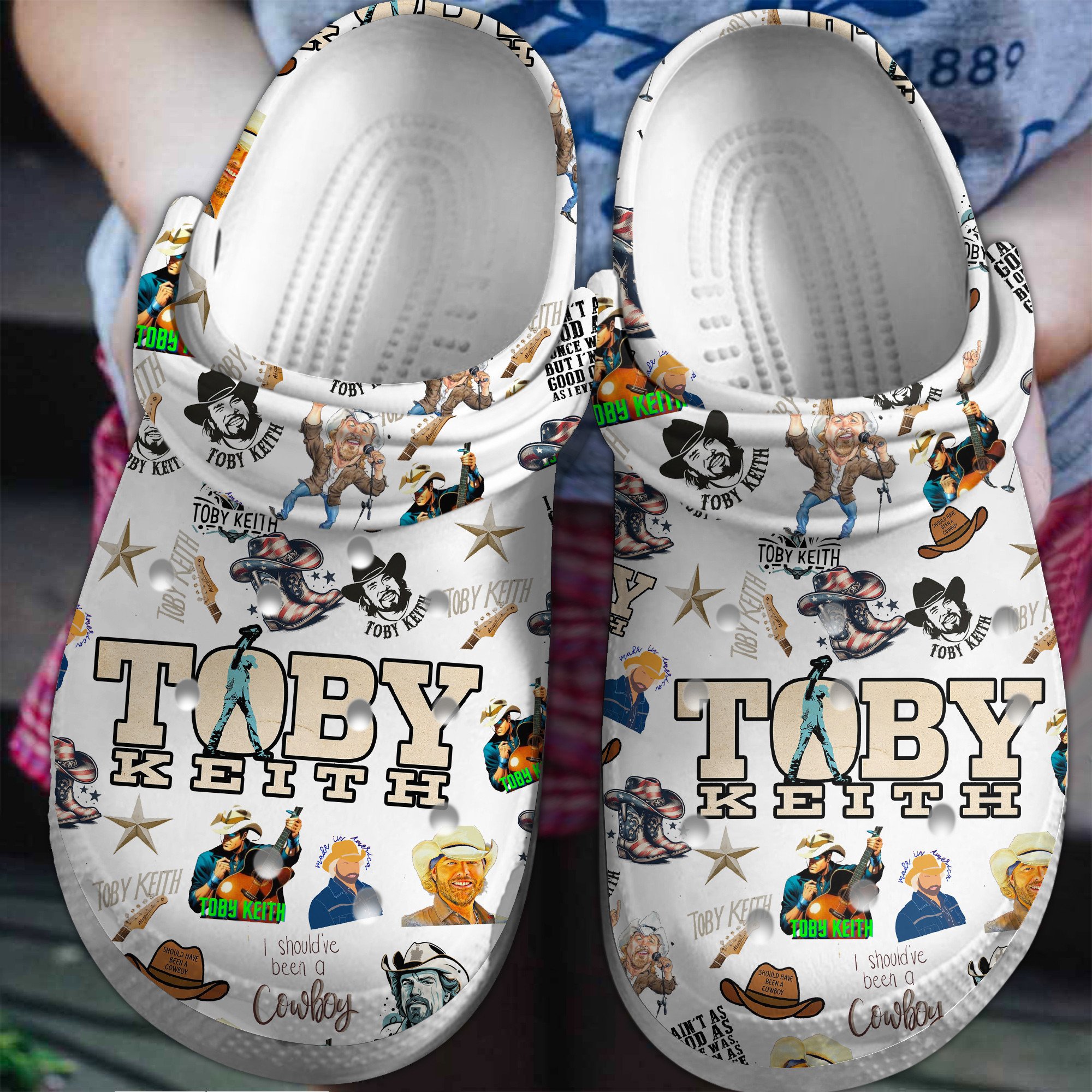 Toby Keith Music Crocs Crocband Clogs Shoes Comfortable For Men Women and Kids