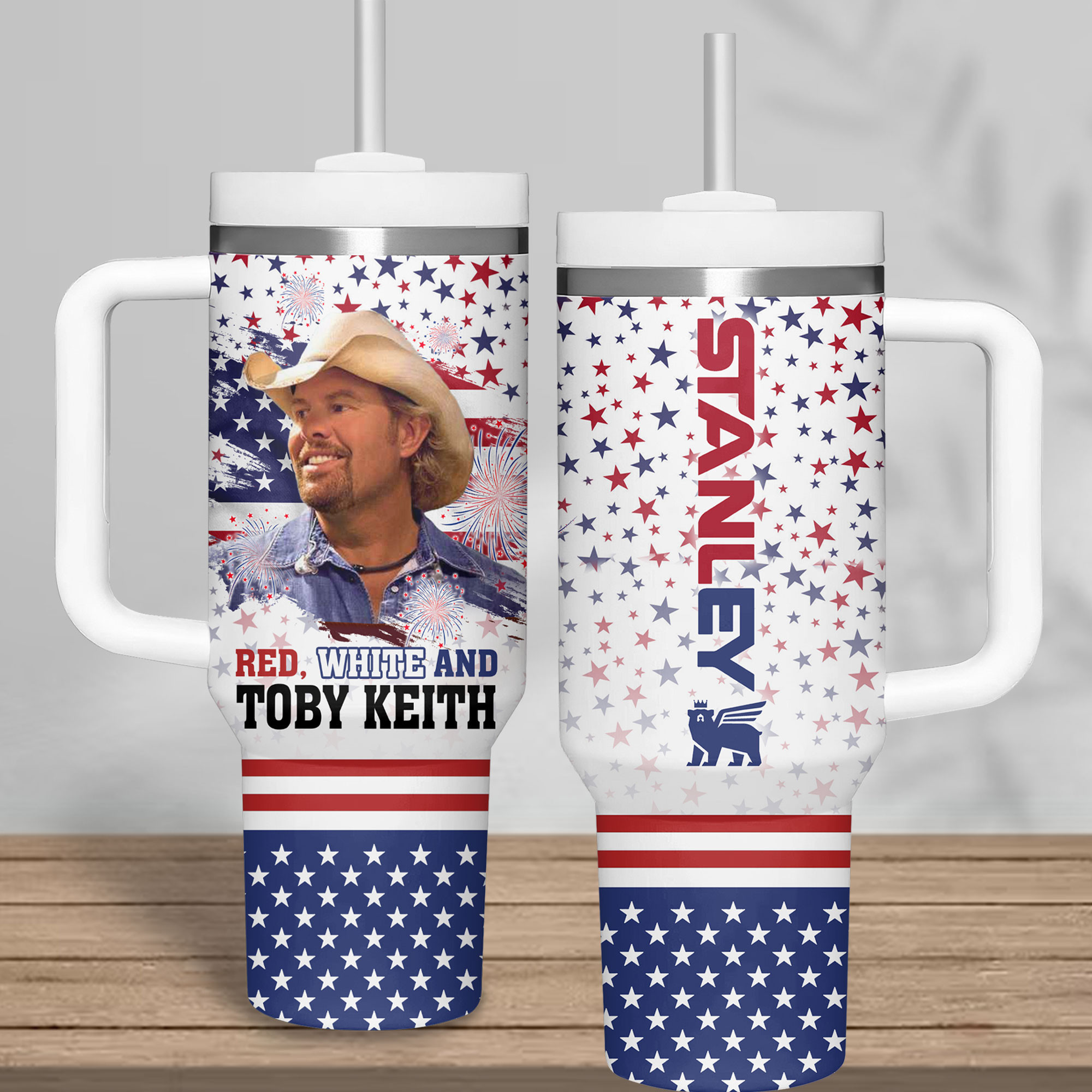 Toby Keith Music Custom Stanley Cup 40 oz 30 oz Tumbler With HandleTVC2301181 - Image 2