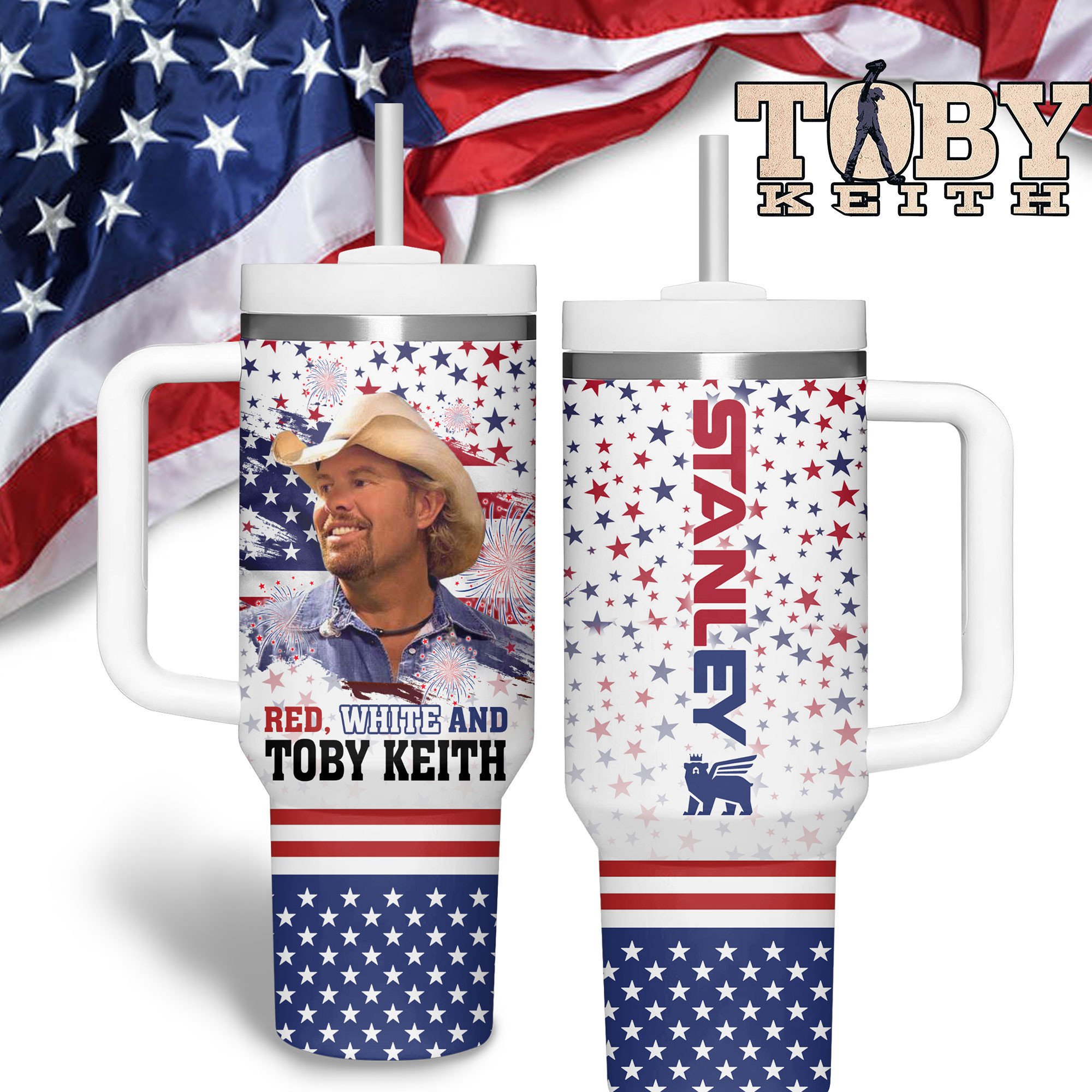 Toby Keith Music Custom Stanley Cup 40 oz 30 oz Tumbler With HandleTVC2301181
