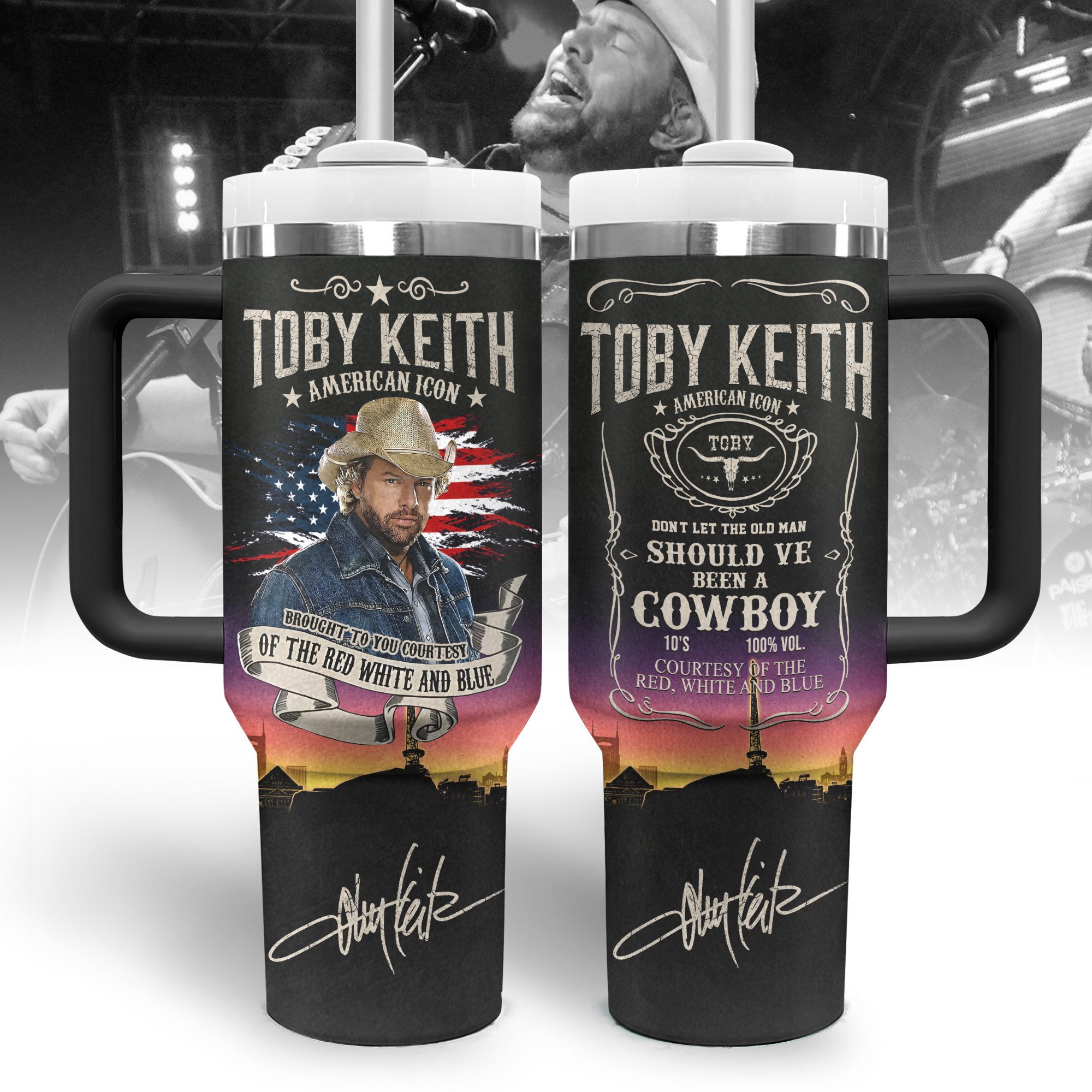 Toby Keith Music Custom Stanley Cup 40 oz 30 oz Tumbler With HandleTVC2301330