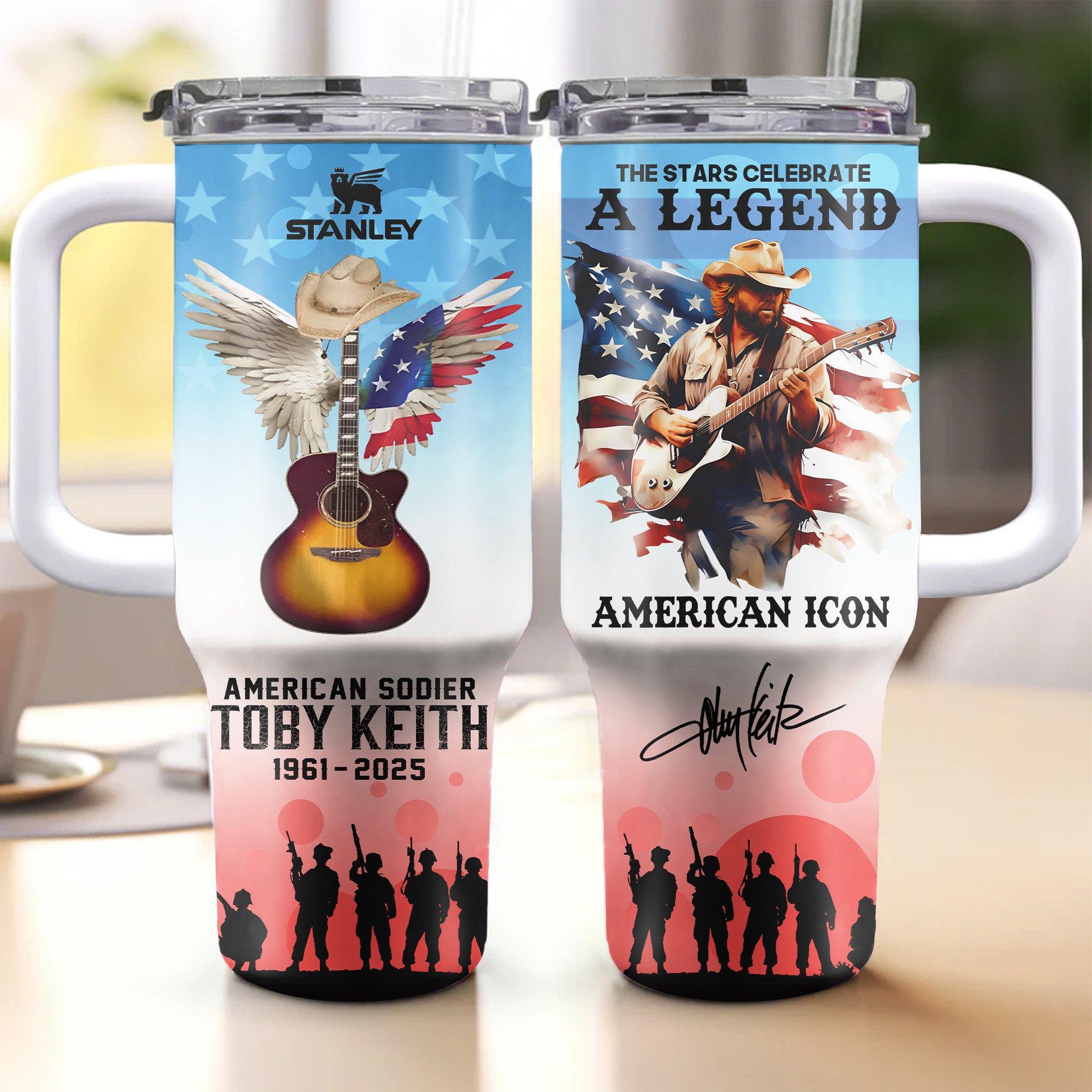 Toby Keith Music Custom Stanley Cup 40 oz 30 oz Tumbler With HandleTVC2301344