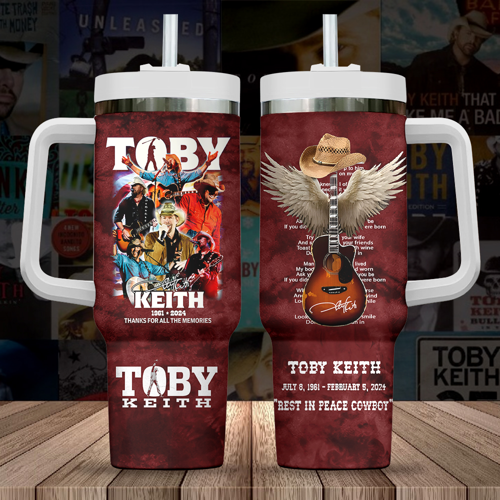 Toby Keith Music Custom Stanley Cup 40 oz 30 oz Tumbler With HandleTVC2301717