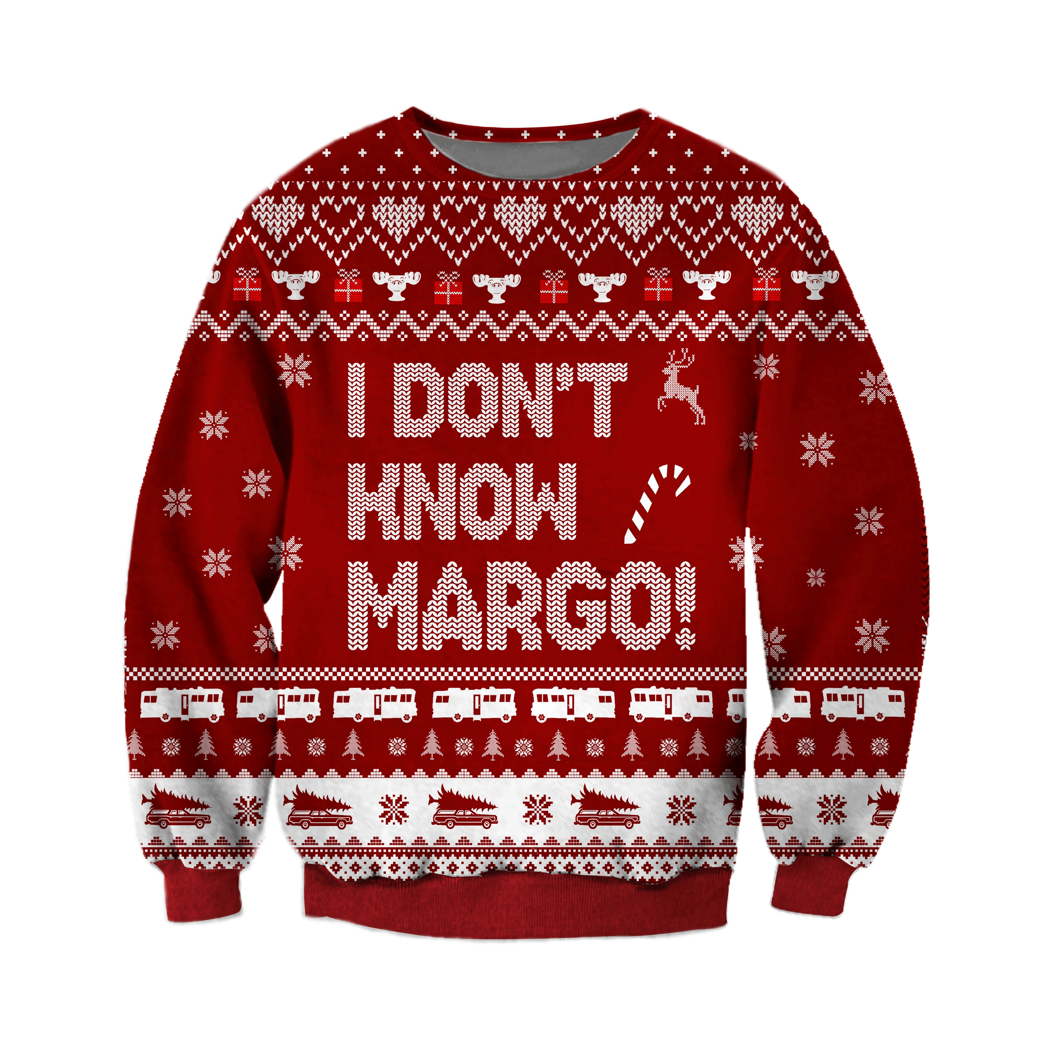 Todd- I Don'T Know Margo Ugly Christmas Sweater Adult 3D Funny Matching for family - Image 3
