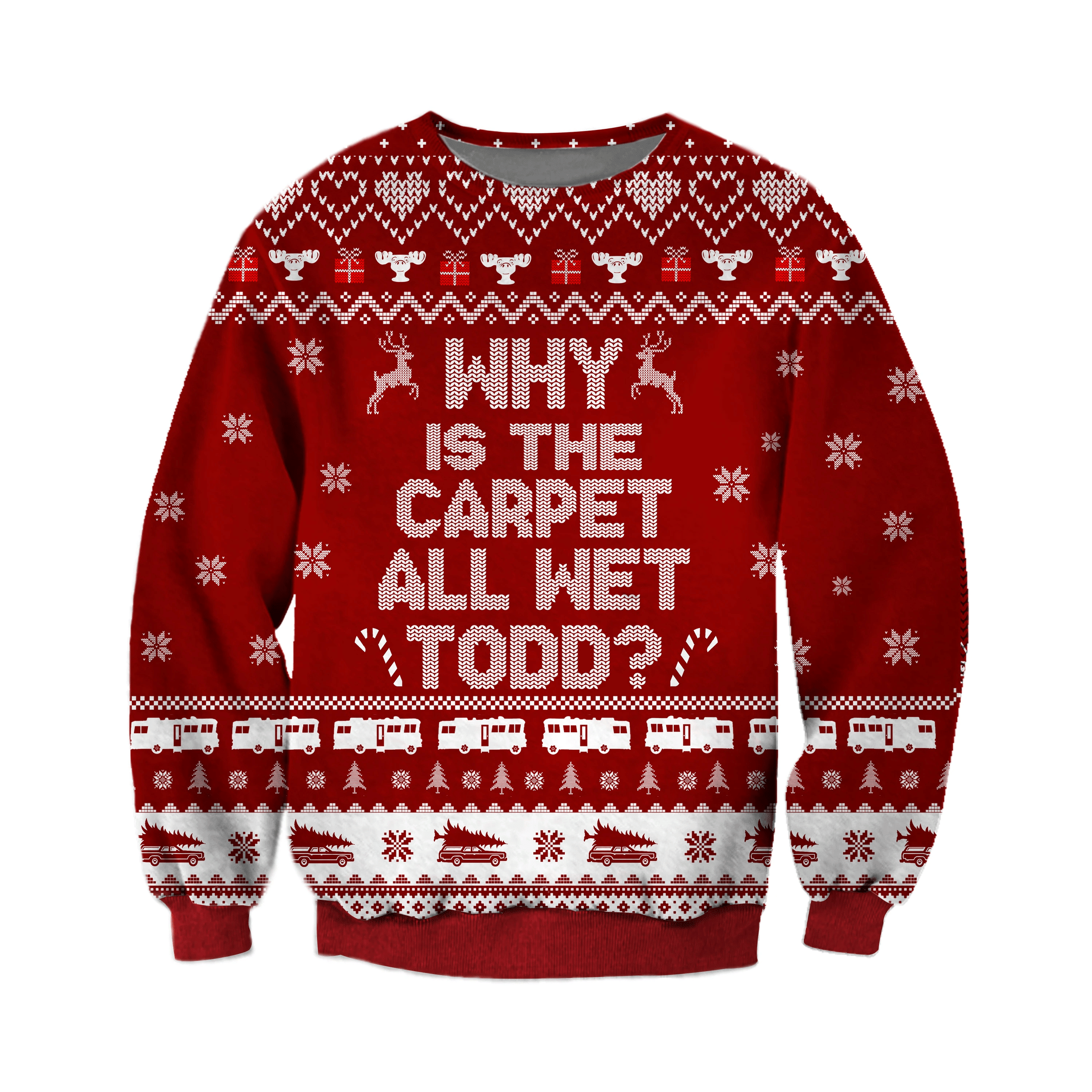 Todd- I Don'T Know Margo Ugly Christmas Sweater Adult 3D Funny Matching for family - Image 2