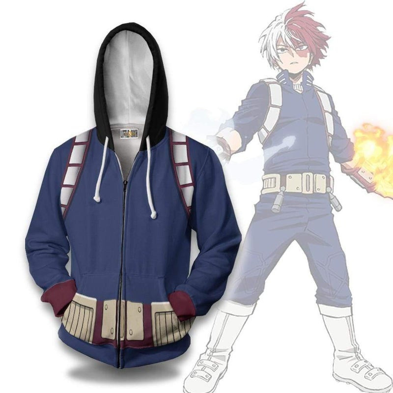 Todoroki 3D All Over Print Hoodie, Zip Hoodie