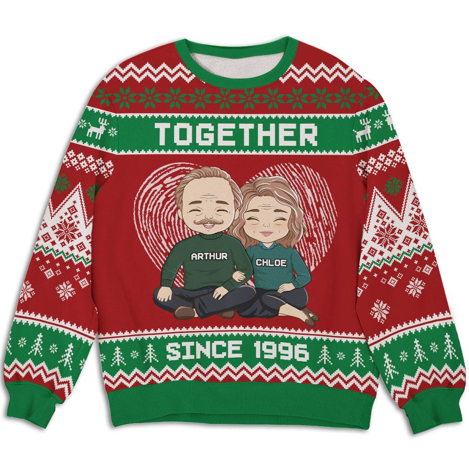 Together Couple - Personalized Sweatshirt - Christmas Gift For Couple, Husband, Wife