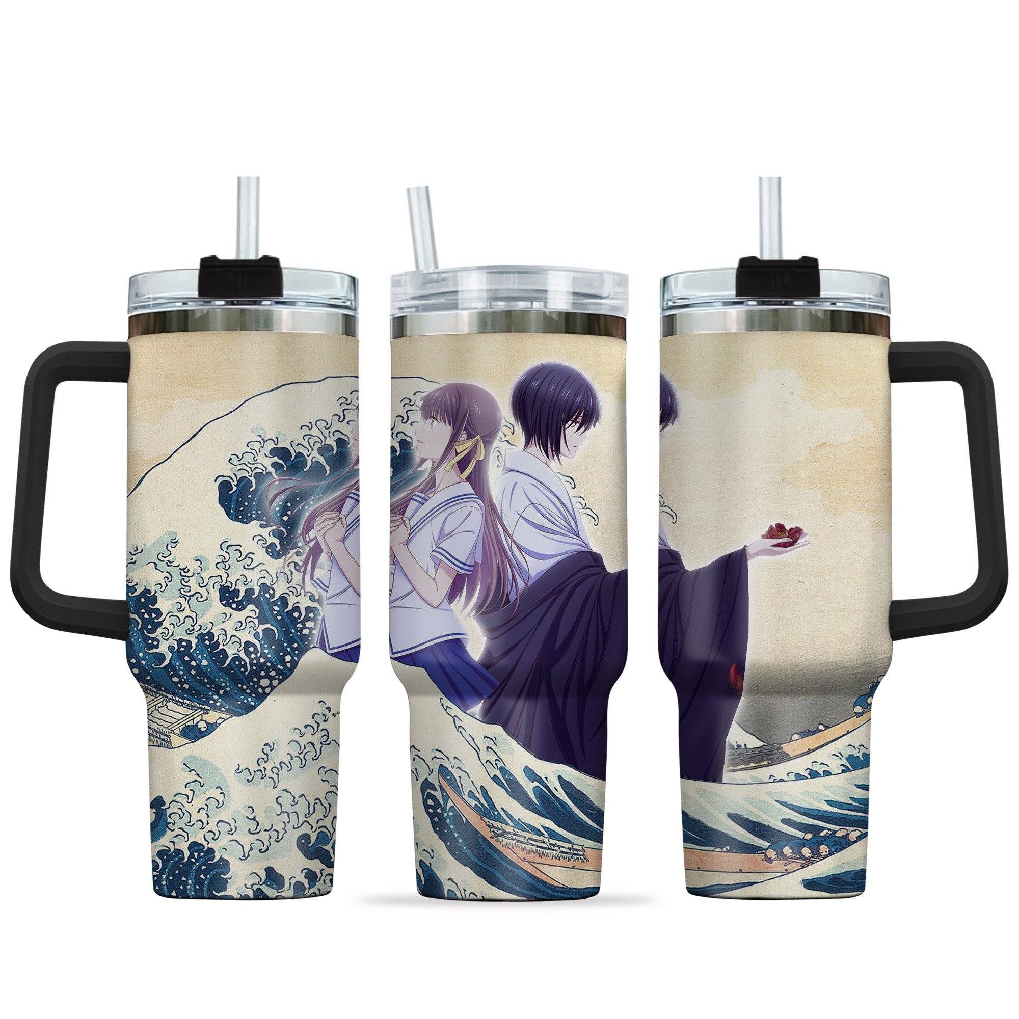 Tohru x Akito Anime Custom Stanley Cup 40 oz 30 oz Tumbler With HandleTVC2301146