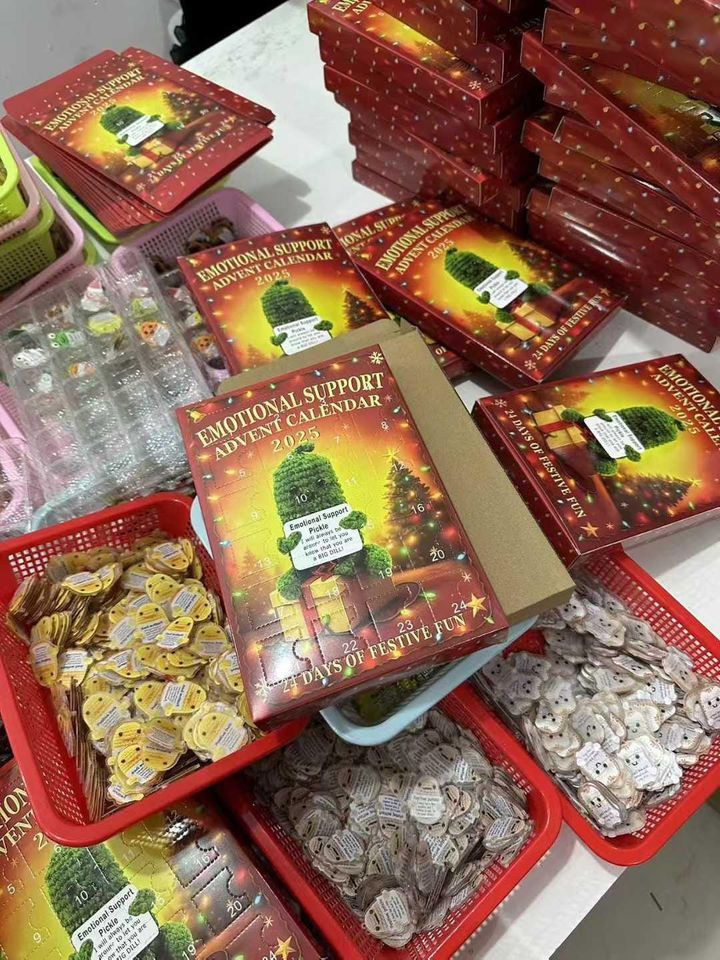 Toile De Jouy Christmas Advent Calendar, Blue & White Ornaments, Vintage Holiday Decor, Countdown Gift - Image 6