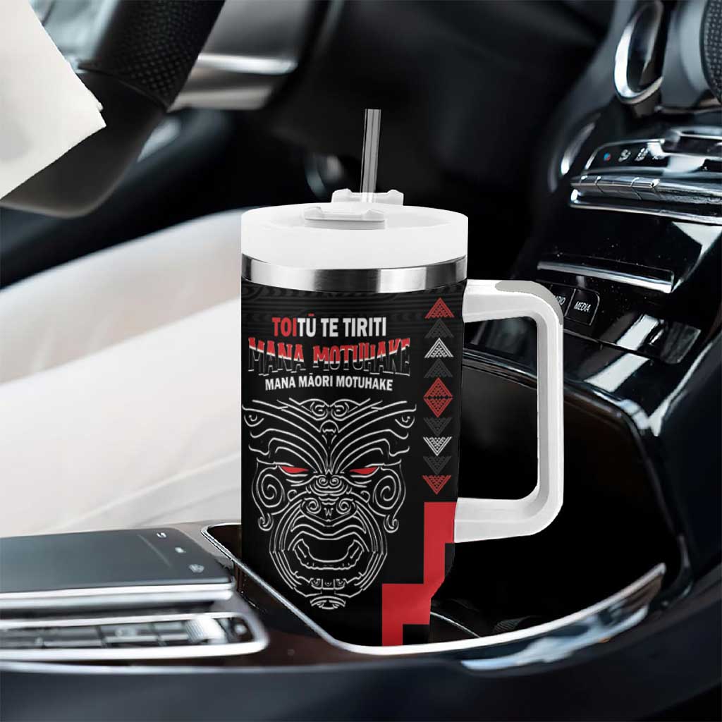 Toitu Te Tiriti Mana Maori Motuhake Aotearoa Haka Face Mix Poutama Art Custom Stanley Cup 40 oz 30 oz Tumbler With HandleTVC2301318 - Image 8