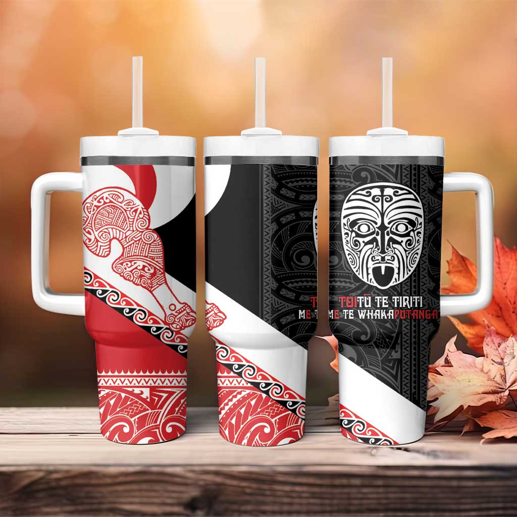 Toitu Te Tiriti Me Te Whakaputanga Maori Wahaika With Haka Face Custom Stanley Cup 40 oz 30 oz Tumbler With HandleTVC2301359 - Image 4