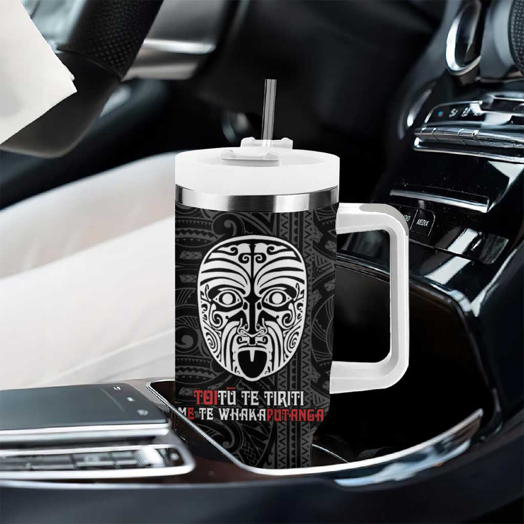 Toitu Te Tiriti Me Te Whakaputanga Maori Wahaika With Haka Face Custom Stanley Cup 40 oz 30 oz Tumbler With HandleTVC2301359 - Image 8