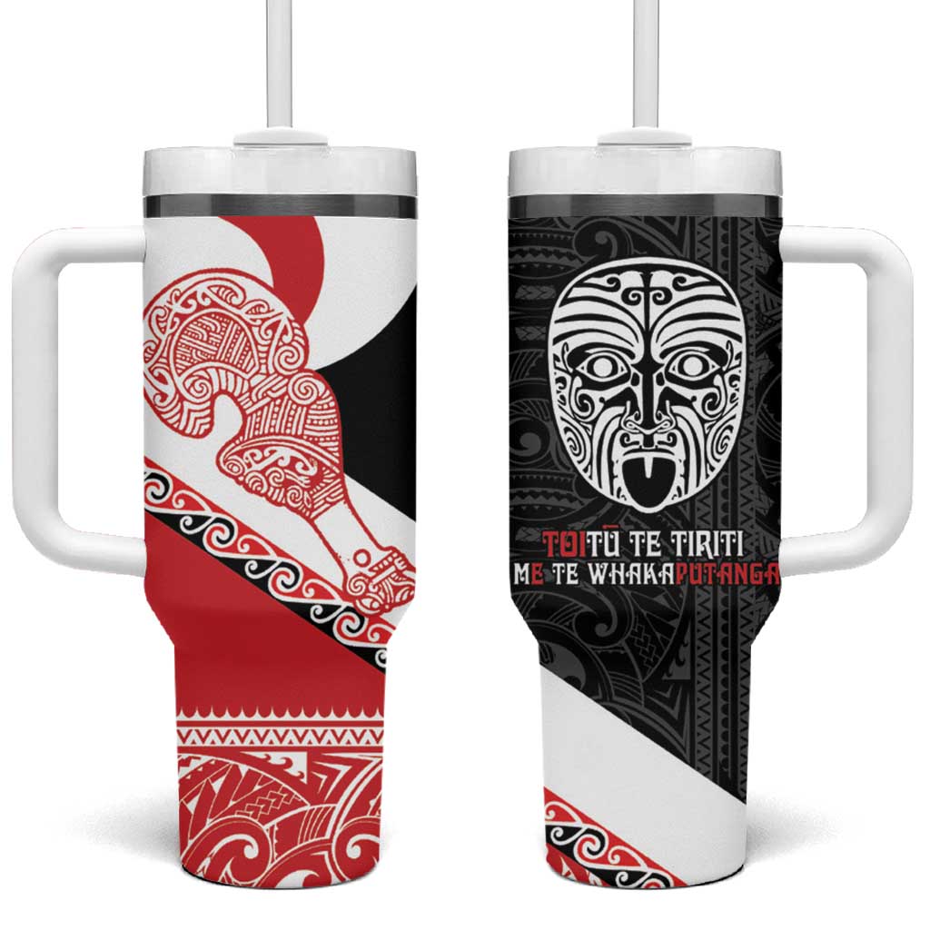 Toitu Te Tiriti Me Te Whakaputanga Maori Wahaika With Haka Face Custom Stanley Cup 40 oz 30 oz Tumbler With HandleTVC2301359
