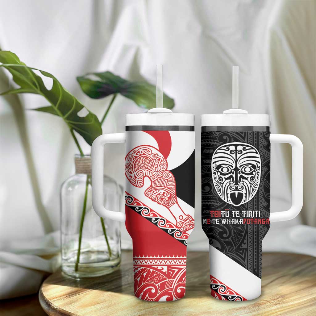 Toitu Te Tiriti Me Te Whakaputanga Maori Wahaika With Haka Face Custom Stanley Cup 40 oz 30 oz Tumbler With HandleTVC2301359 - Image 9