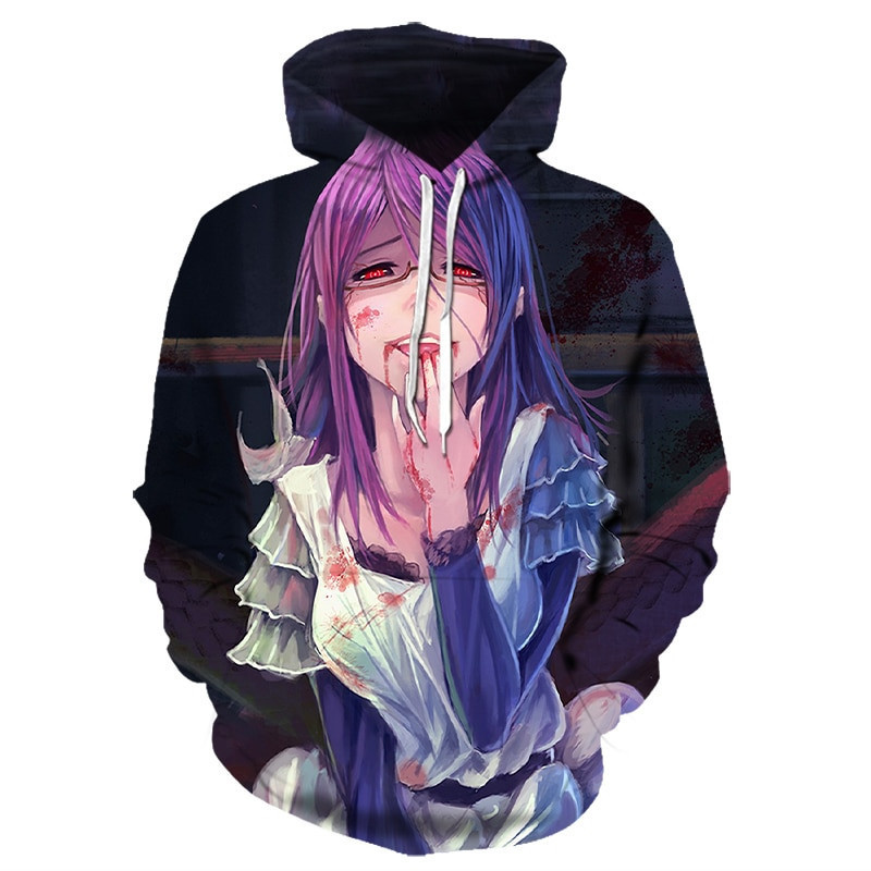Tokyo Ghoul 3D All Over Print Hoodie, Zip Hoodie