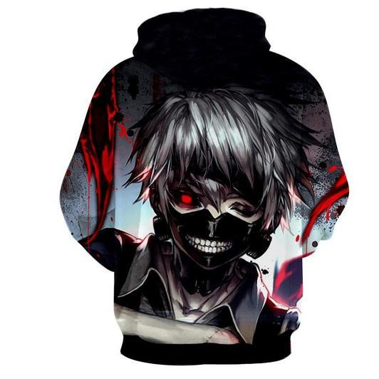 Tokyo Ghoul 3D All Over Print Hoodie, Zip Hoodie