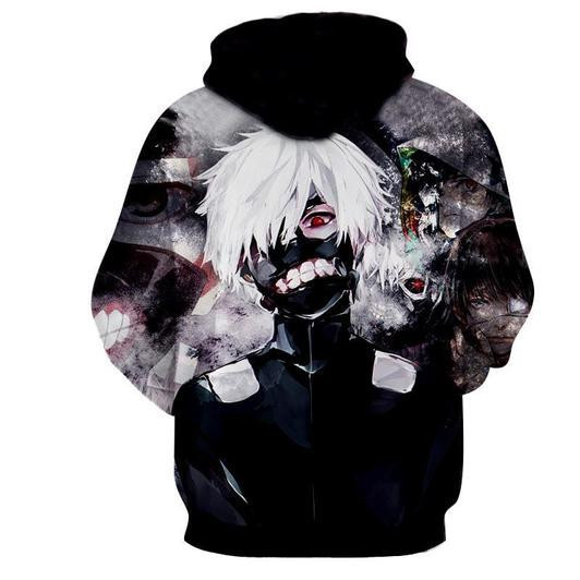 Tokyo Ghoul 3D All Over Print Hoodie, Zip Hoodie