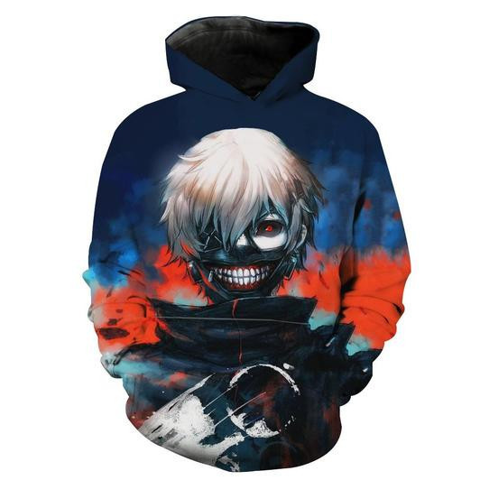 Tokyo Ghoul 3D All Over Print Hoodie, Zip Hoodie