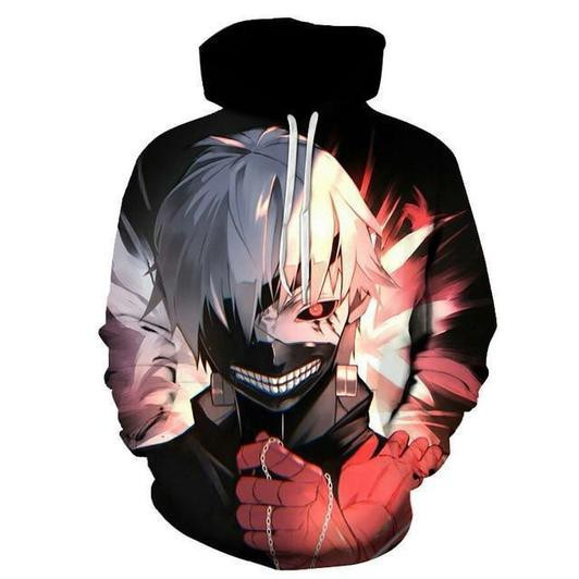 Tokyo Ghoul 3D All Over Print Hoodie, Zip Hoodie