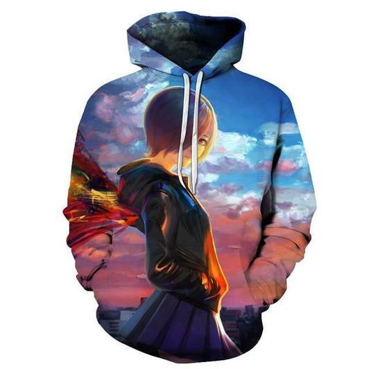 Tokyo Ghoul 3D All Over Print Hoodie, Zip Hoodie