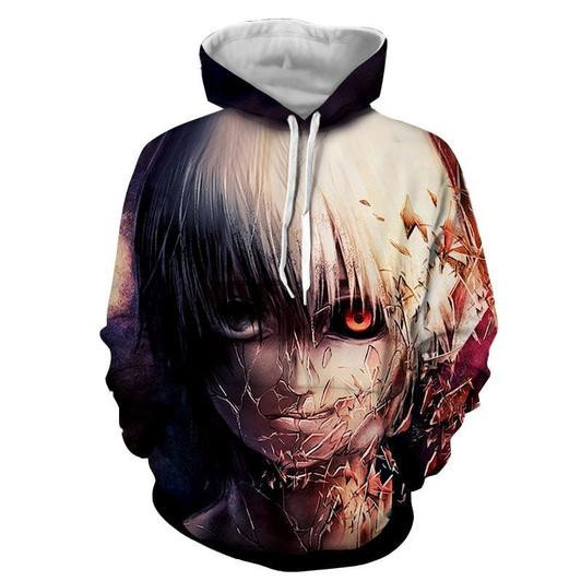 Tokyo Ghoul 3D All Over Print Hoodie, Zip Hoodie