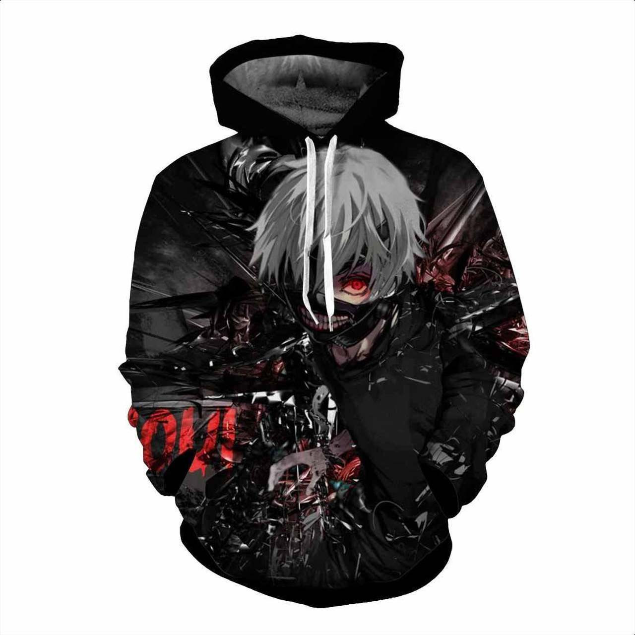 Tokyo Ghoul 3D All Over Print Hoodie, Zip Hoodie