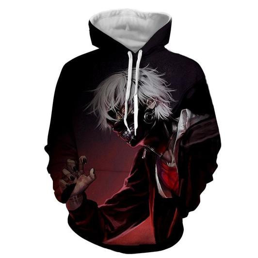 Tokyo Ghoul 3D All Over Print Hoodie, Zip Hoodie
