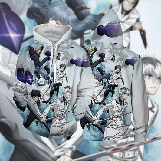 Tokyo Ghoul 3D All Over Print Hoodie, Zip Hoodie