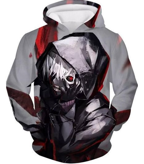 Tokyo Ghoul 3D All Over Print Hoodie, Zip Hoodie