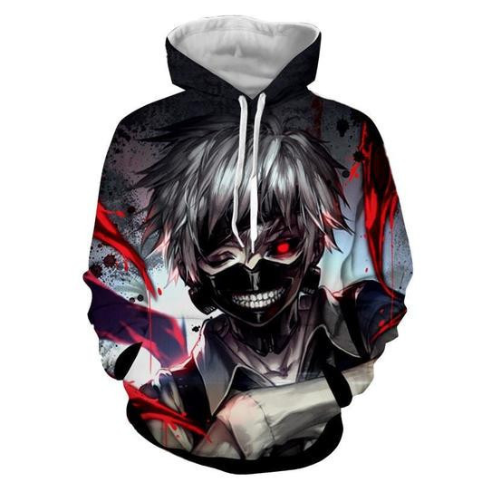 Tokyo Ghoul 3D All Over Print Hoodie, Zip Hoodie