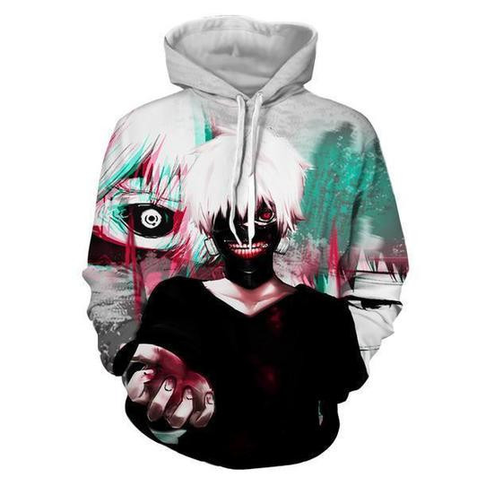 Tokyo Ghoul 3D All Over Print Hoodie, Zip Hoodie
