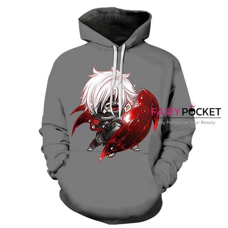 Tokyo Ghoul Ken Kaneki 3D All Over Print Hoodie, Zip Hoodie
