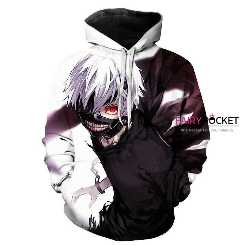 Tokyo Ghoul Ken Kaneki 3D All Over Print Hoodie, Zip Hoodie