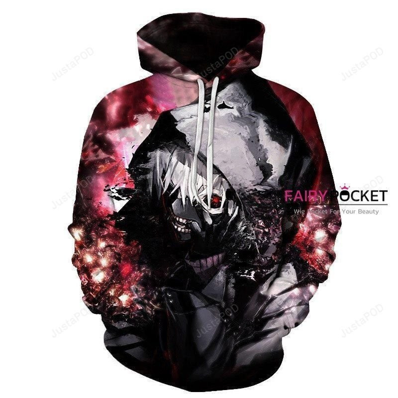 Tokyo Ghoul Ken Kaneki 3D All Over Print Hoodie, Zip Hoodie