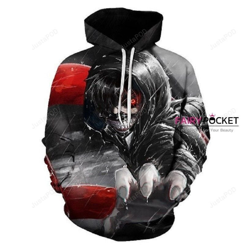 Tokyo Ghoul Ken Kaneki 3D All Over Print Hoodie, Zip Hoodie