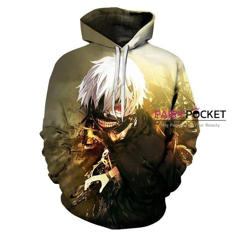 Tokyo Ghoul Ken Kaneki 3D All Over Print Hoodie, Zip Hoodie