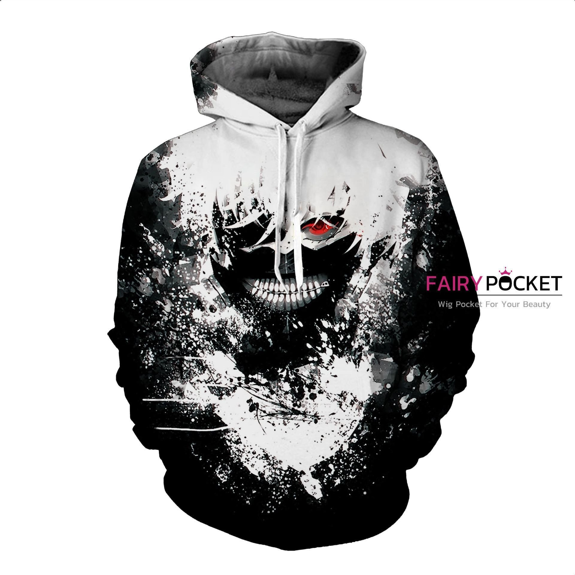 Tokyo Ghoul Ken Kaneki 3D All Over Print Hoodie, Zip Hoodie