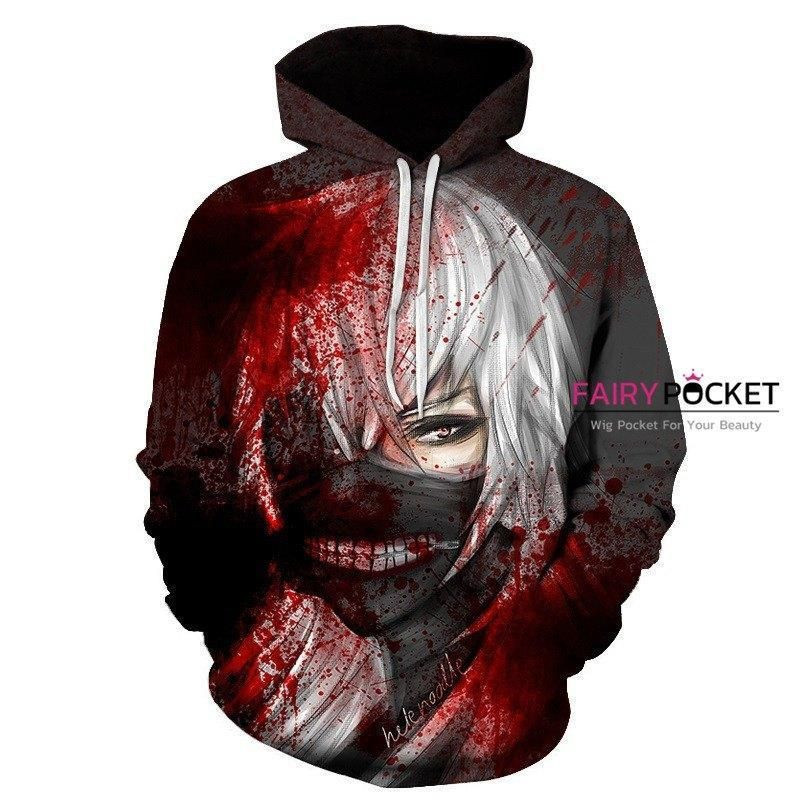 Tokyo Ghoul Ken Kaneki 3D All Over Print Hoodie, Zip Hoodie