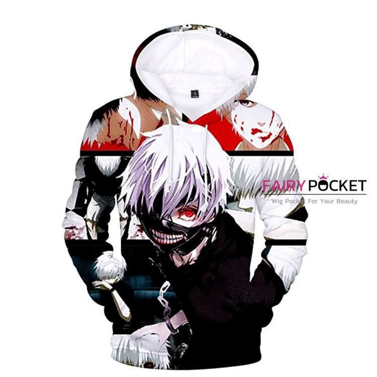 Tokyo Ghoul Ken Kaneki Black 3D All Over Print Hoodie, Zip Hoodie