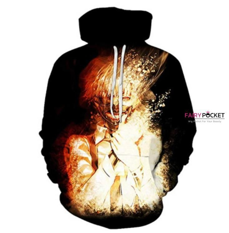 Tokyo Ghoul Ken Kaneki Black 3D All Over Print Hoodie, Zip Hoodie