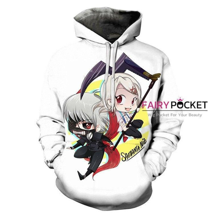 Tokyo Ghoul Ken Kaneki Juuzou Suzuya 3D All Over Print Hoodie, Zip Hoodie