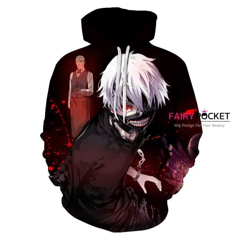Tokyo Ghoul Ken Kaneki Yoshimura 3D All Over Print Hoodie, Zip Hoodie