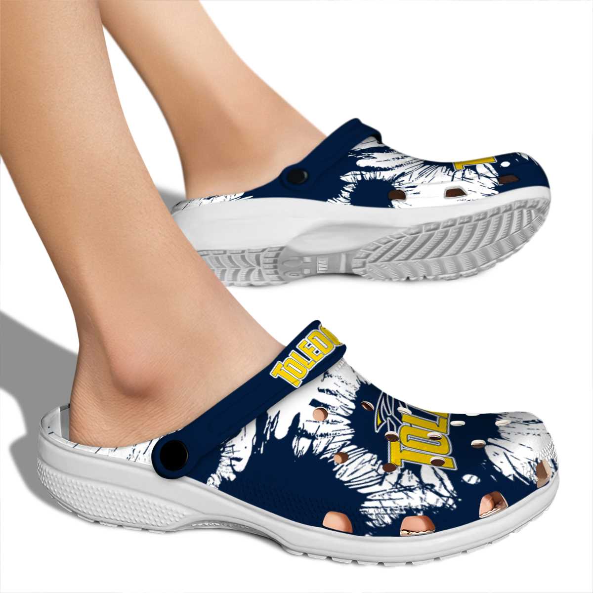 Toledo Rockets NCAA Sport Crocs Crocband Clogs Shoes Comfortable For Men Women and Kids - Image 2