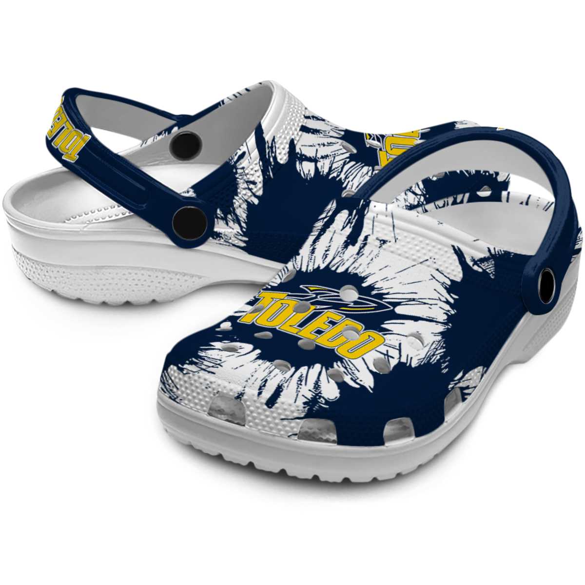 Toledo Rockets NCAA Sport Crocs Crocband Clogs Shoes Comfortable For Men Women and Kids - Image 3