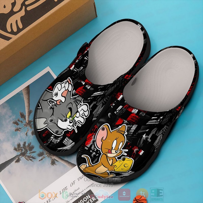 Tom and Jerry Cartoon Crocs Crocband Clogs Shoes Comfortable For Men Women and Kids