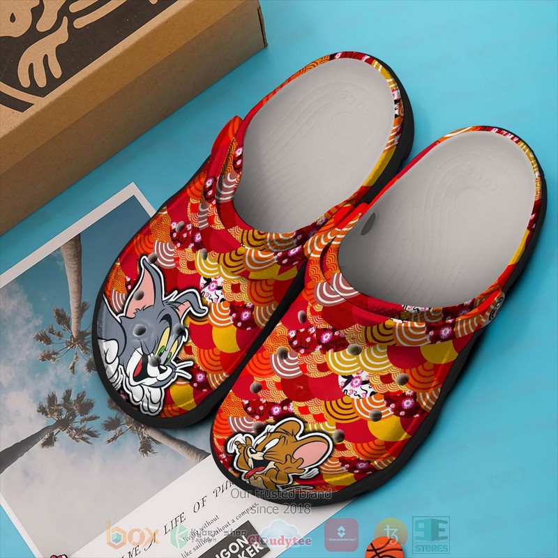 Tom and Jerry Cartoon Crocs Crocband Clogs Shoes Comfortable For Men Women and Kids