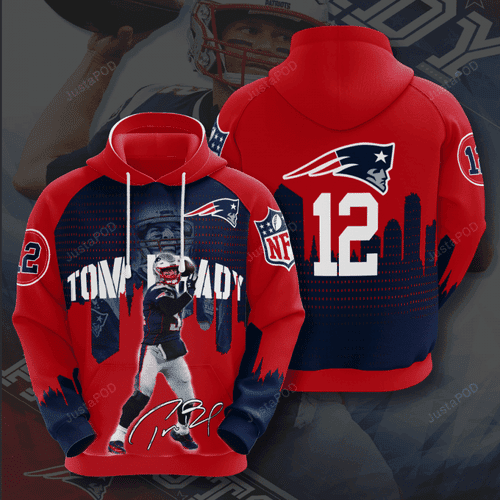 Tom Brady New England Patriots 3D All Over Print Hoodie, Zip Hoodie