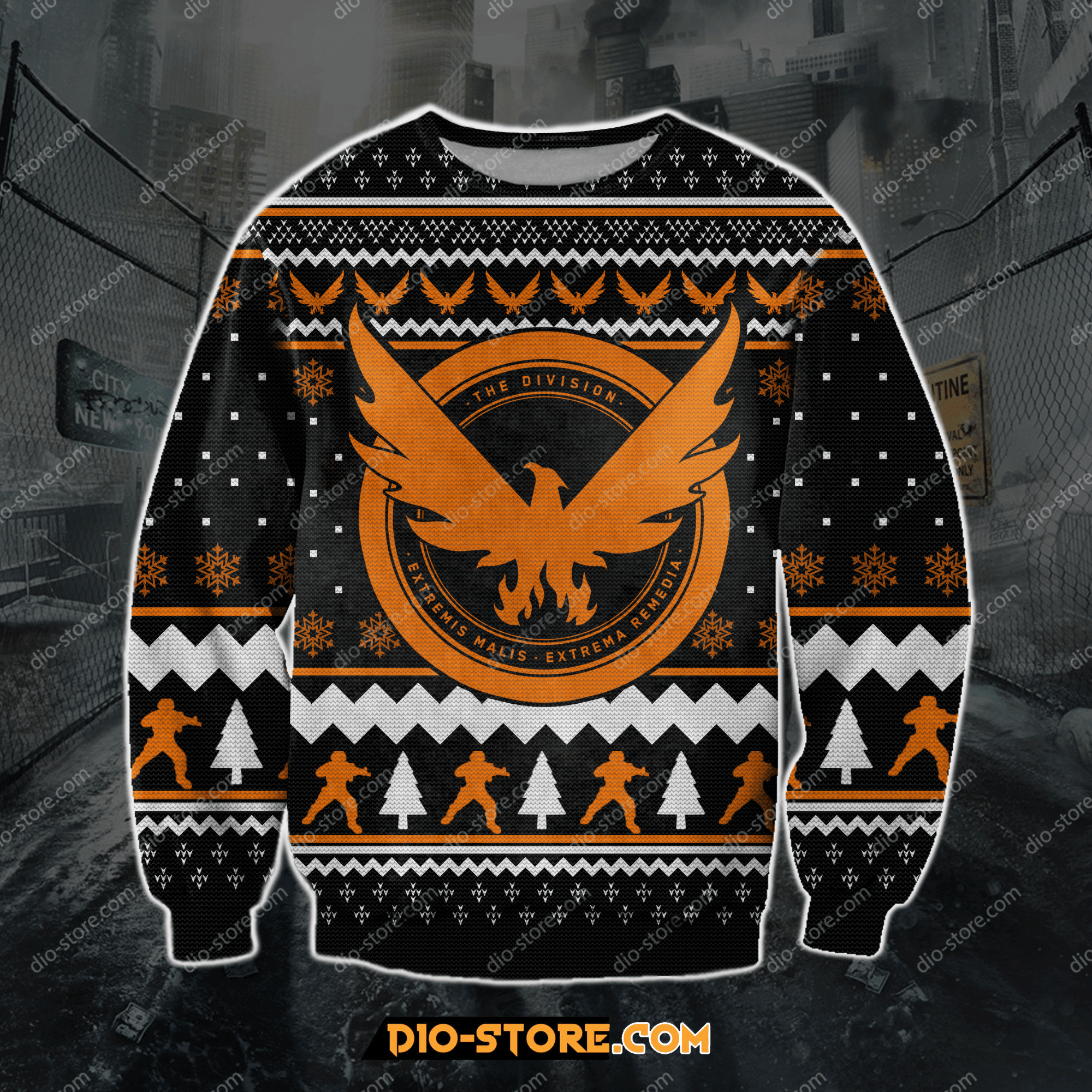 Tom Clancys The Division Ugly Christmas Sweater Adult 3D Funny Matching for family