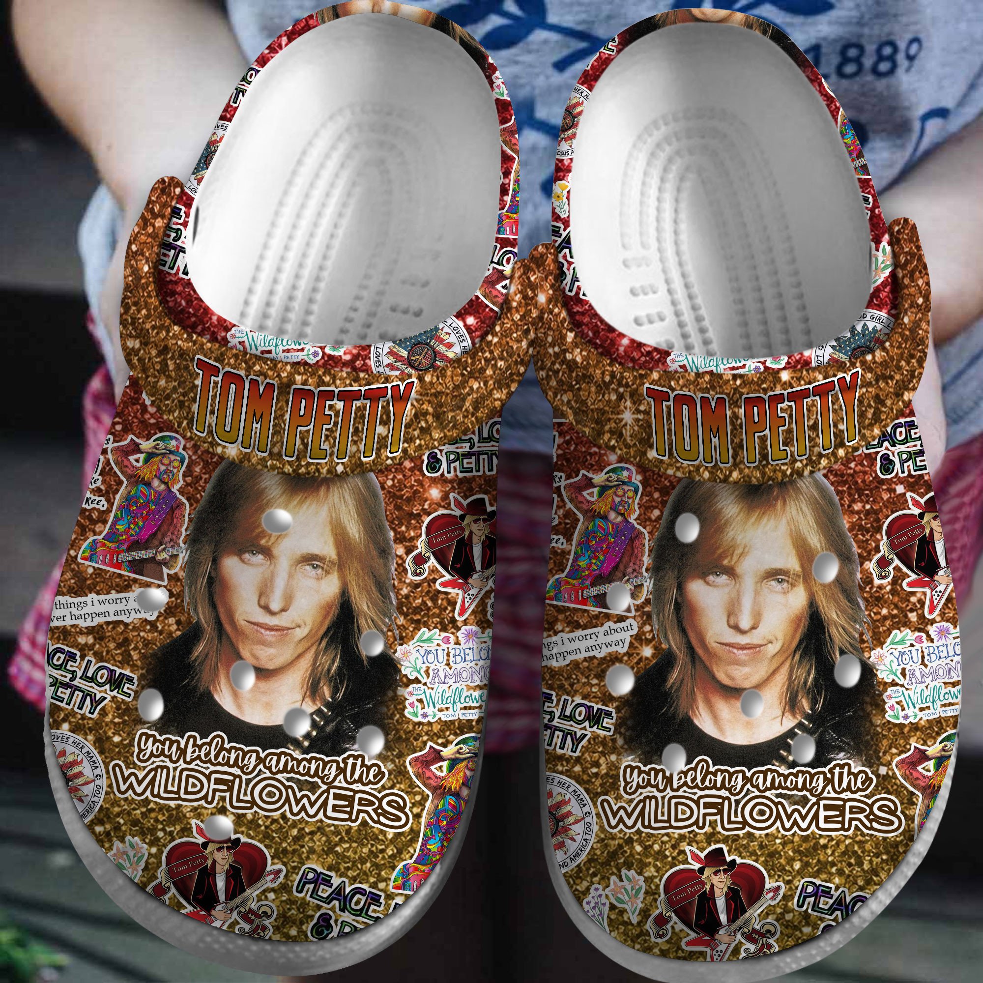 Tom Petty Music Crocs Crocband Clogs Shoes Comfortable For Men Women and Kids