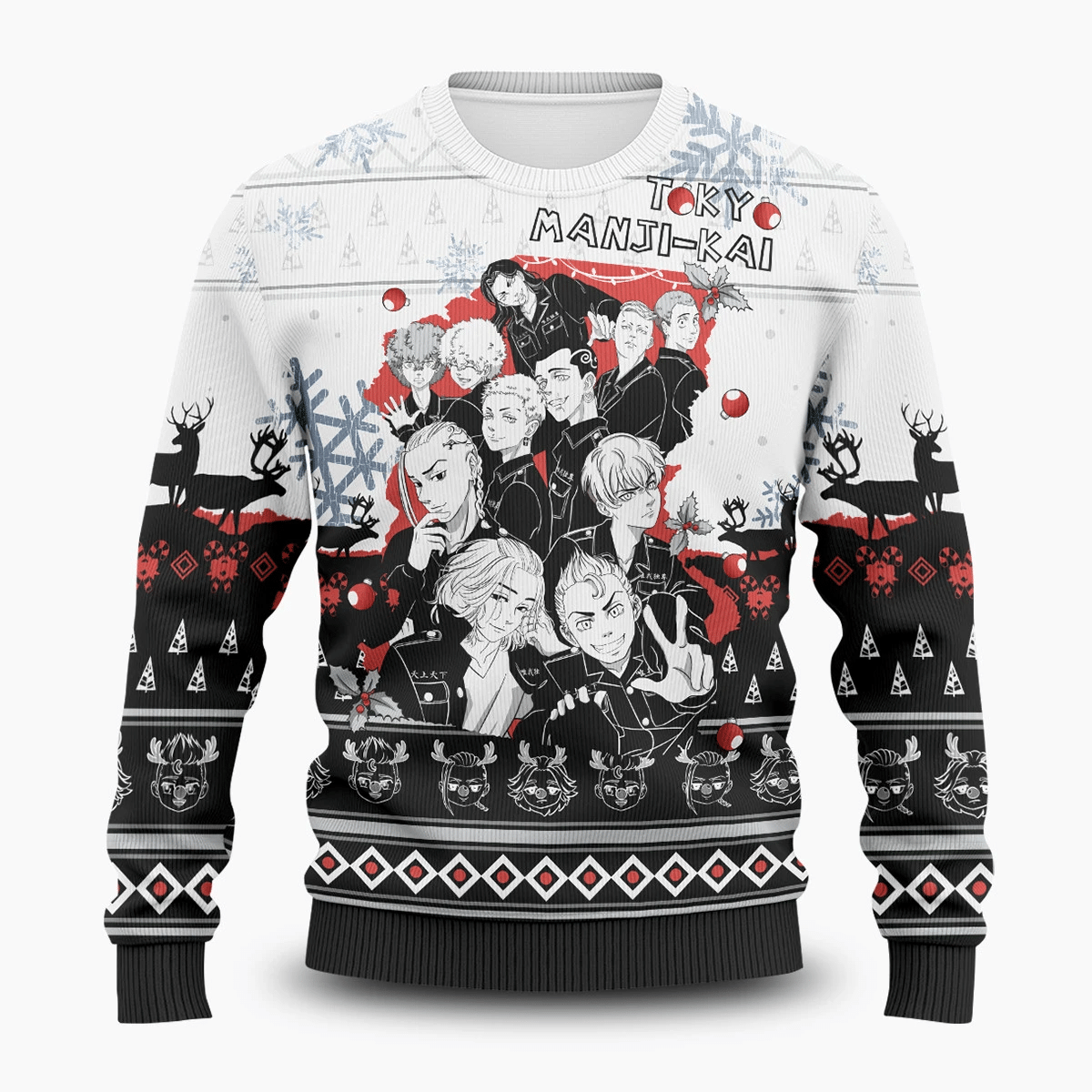 Toman Xmas Ugly Christmas Sweater Adult 3D Funny Matching for family