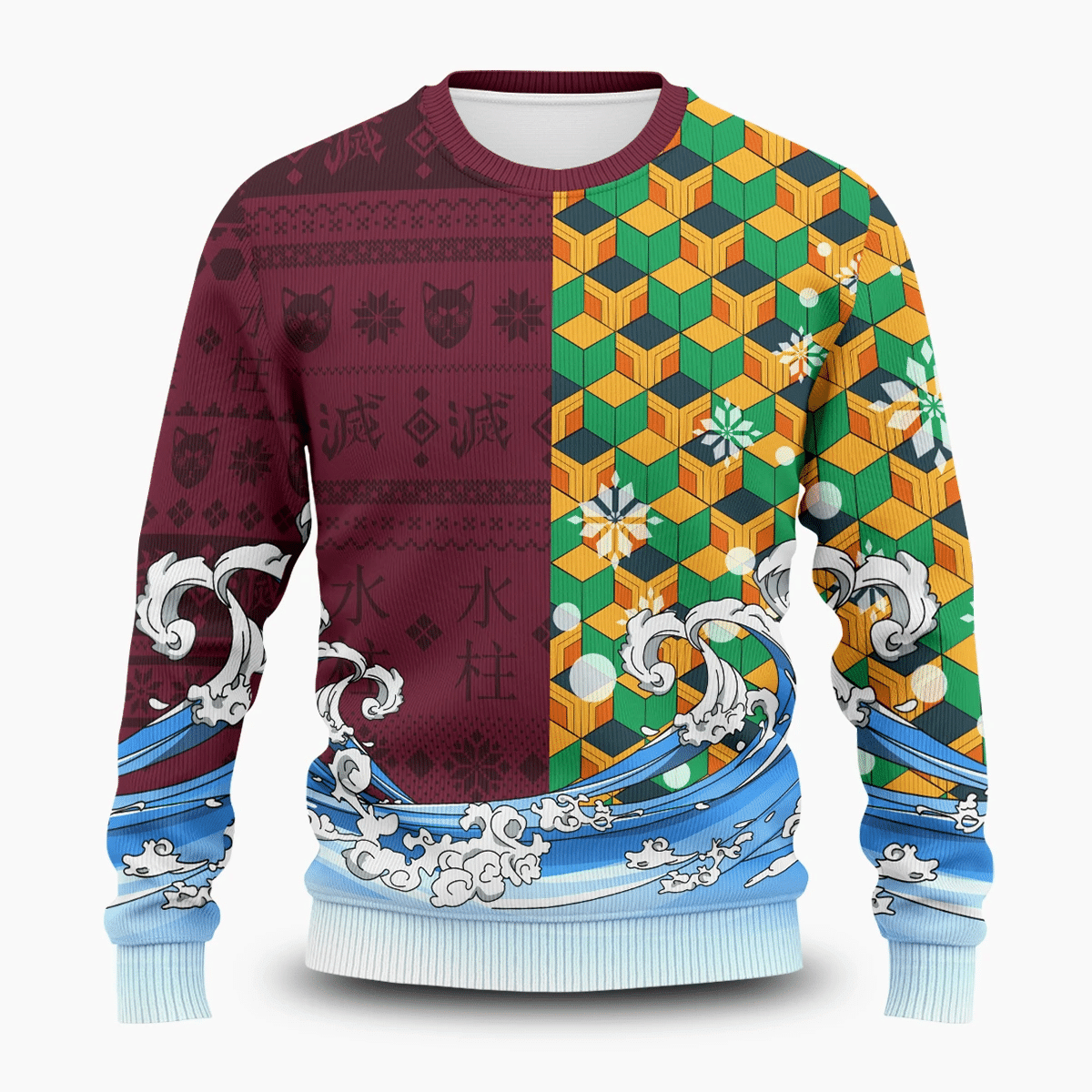 Tomioka Blade Ugly Christmas Sweater Adult 3D Funny Matching for family